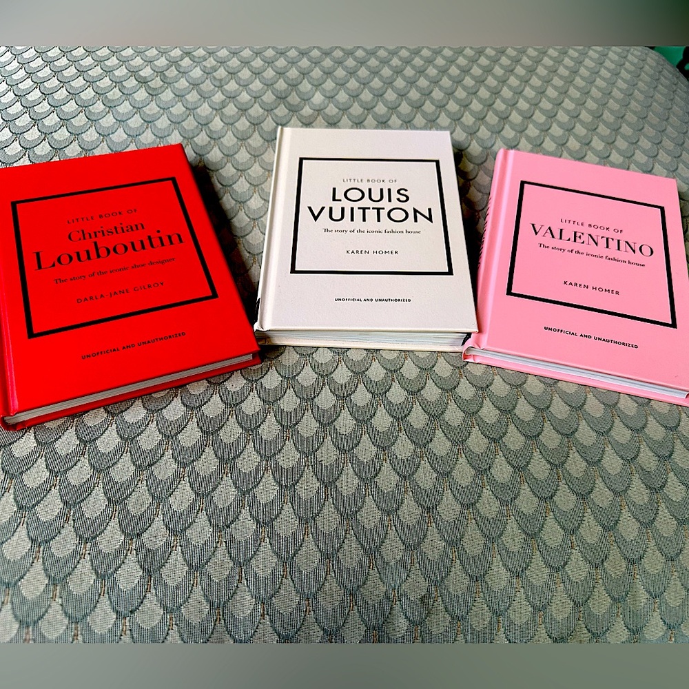 3 iconic fashion : Little Book of Valentino Louis  Vuitton & Christian Louboutin